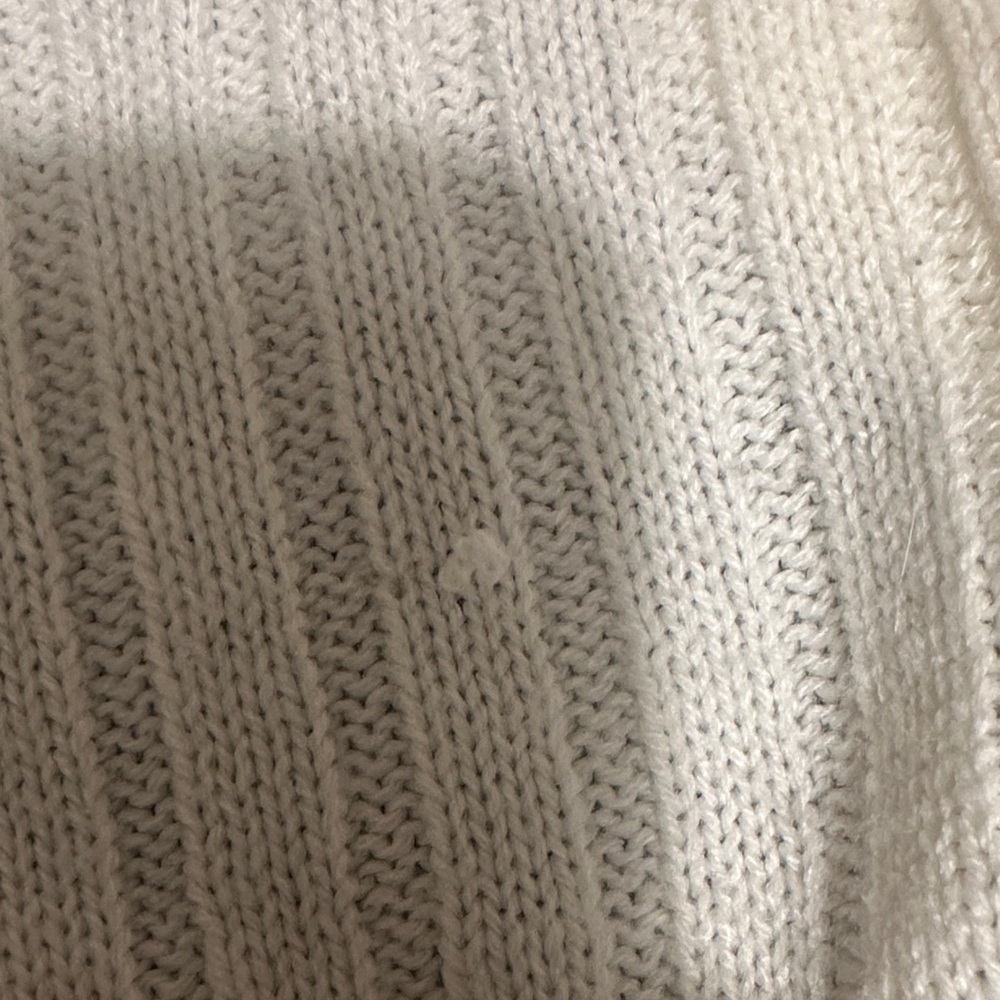 Cream Ribbed Cardigan with Button Detail - Picture 4 of 6